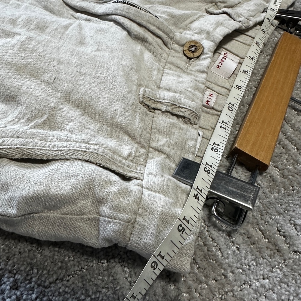 Public Beach Linen Flat Front Shorts | 7 Inch Inseam | Medium - Picture 8 of 10